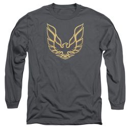 Pontiac Long Sleeve Shirt Firebird Charcoal Tee T-Shirt