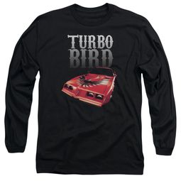 Pontiac Long Sleeve Shirt Turbo Bird Black Tee T-Shirt