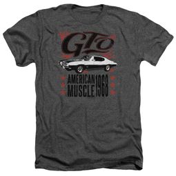 Pontiac Shirt 68 GTO Heather Charcoal T-Shirt