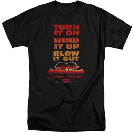 Pontiac Shirt Blow It Out GTO Black Tall T-Shirt