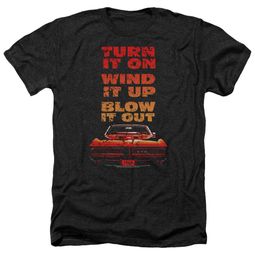 Pontiac Shirt Blow It Out GTO Heather Black T-Shirt