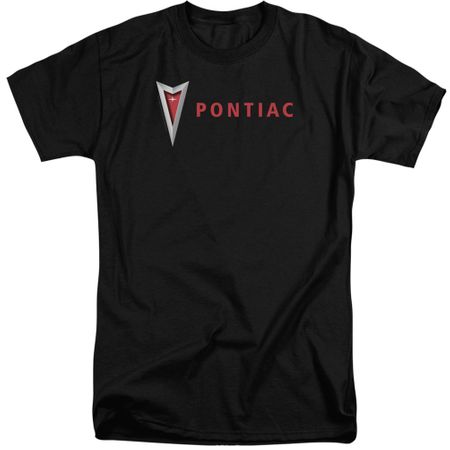 Pontiac Shirt Modern Logo Black Tall T-Shirt