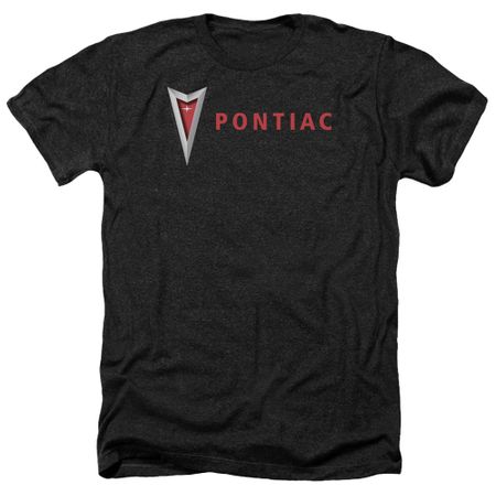 Pontiac Shirt Modern Logo Heather Black T-Shirt