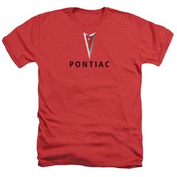 Pontiac Shirt Modern Logo Heather Red T-Shirt