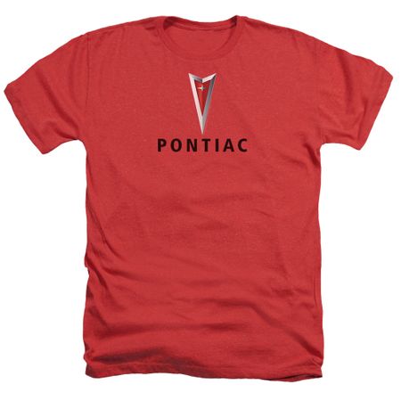 Pontiac Shirt Modern Logo Heather Red T-Shirt