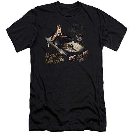Pontiac Slim Fit Shirt 77 Firebird Black T-Shirt