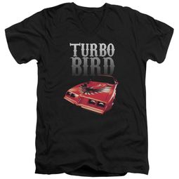Pontiac Slim Fit V-Neck Shirt Turbo Bird Black T-Shirt