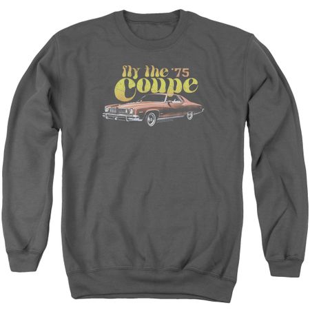 Pontiac Sweatshirt 75 Coupe Adult Charcoal Sweat Shirt