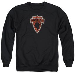 Pontiac Sweatshirt Arrow Head Adult Black Sweat Shirt