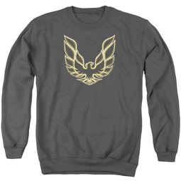 Pontiac Sweatshirt Firebird Adult Charcoal Sweat Shirt
