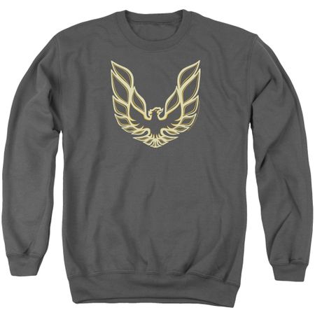 Pontiac Sweatshirt Firebird Adult Charcoal Sweat Shirt