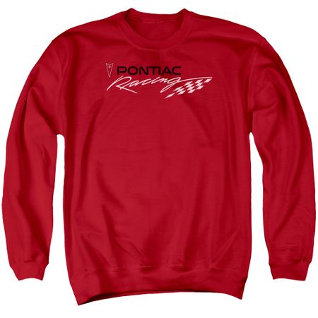 Pontiac Sweatshirt Racing Adult Red Sweat Shirt