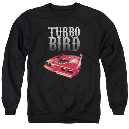 Pontiac Sweatshirt Turbo Bird Adult Black Sweat Shirt