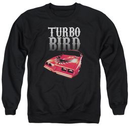 Pontiac Sweatshirt Turbo Bird Adult Black Sweat Shirt