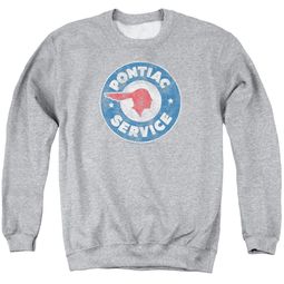 Pontiac Sweatshirt Vintage Service Adult Sports Grey Sweat Shirt