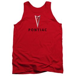 Pontiac Tank Top Modern Logo Red Tanktop