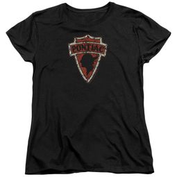 Pontiac Womens Shirt Arrow Head Black T-Shirt