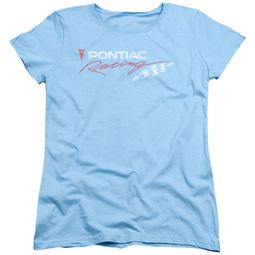 Pontiac Womens Shirt Racing Light Blue T-Shirt