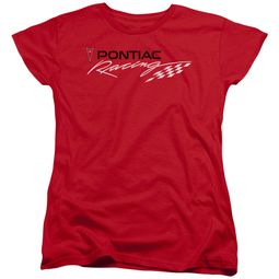 Pontiac Womens Shirt Racing Red T-Shirt