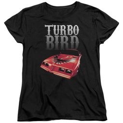 Pontiac Womens Shirt Turbo Bird Black T-Shirt