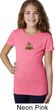 Poop Emoji Patch Middle Print Girls Shirt