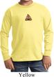 Poop Emoji Patch Middle Print Kids Long Sleeve Shirt