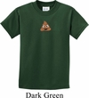 Poop Emoji Patch Middle Print Kids Shirt