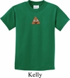 Poop Emoji Patch Middle Print Kids Shirt