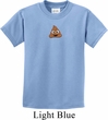 Poop Emoji Patch Middle Print Kids Shirt