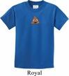 Poop Emoji Patch Middle Print Kids Shirt