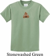 Poop Emoji Patch Middle Print Kids Shirt