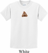 Poop Emoji Patch Middle Print Kids Shirt