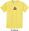 Poop Emoji Patch Middle Print Kids Shirt