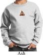 Poop Emoji Patch Middle Print Kids Sweat Shirt
