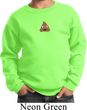Poop Emoji Patch Middle Print Kids Sweat Shirt