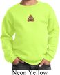 Poop Emoji Patch Middle Print Kids Sweat Shirt