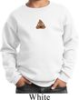 Poop Emoji Patch Middle Print Kids Sweat Shirt