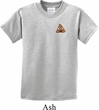 Poop Emoji Patch Pocket Print Kids Shirt