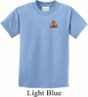 Poop Emoji Patch Pocket Print Kids Shirt