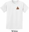 Poop Emoji Patch Pocket Print Kids Shirt