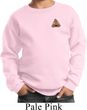 Poop Emoji Patch Pocket Print Kids Sweat Shirt