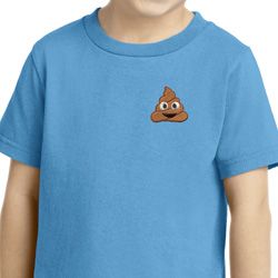 Poop Emoji Patch Pocket Print Toddler Shirt