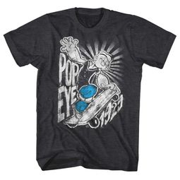 Popeye Shirt 1929 Skateboarding Charcoal T-Shirt