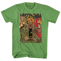 Popeye Shirt Ancient Art Heather Green T-Shirt