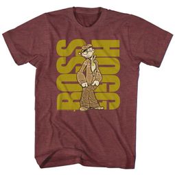 Popeye Shirt Boss Hogg Red Heather T-Shirt