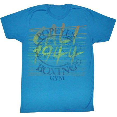 Popeye Shirt Boxing Gym Teal T-Shirt