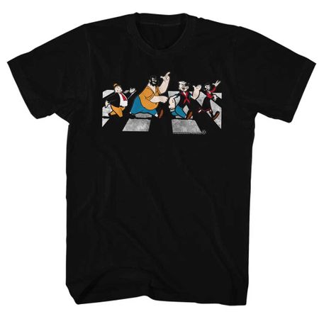 Popeye Shirt Crosswalk Black T-Shirt