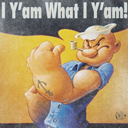 Popeye Shirt Guess What Adult White T-Shirt Tee