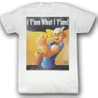 Popeye Shirt Guess What Adult White T-Shirt Tee