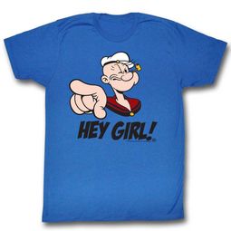 Popeye Shirt Hey Girl Royal T-Shirt
